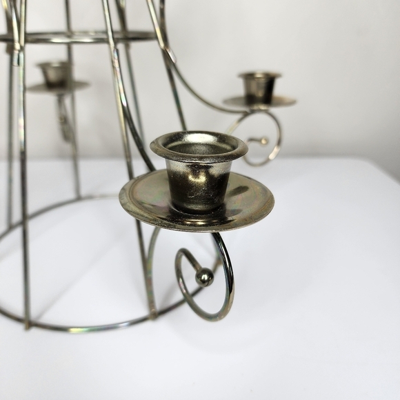 Vintage‎ Metal/Brass? Christmas Tree Cancel Holder - Picture 6 of 10